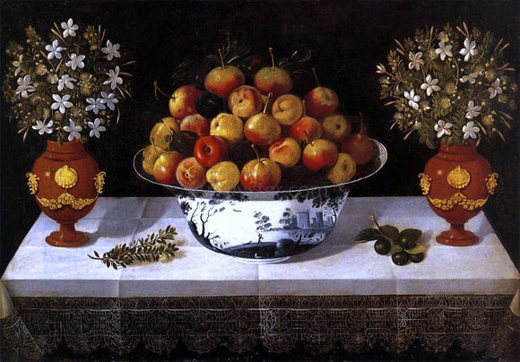  Tomas Hiepes Still-Life with Fruit and Flowers - Canvas Art Print