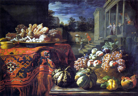  Pier Francesco Cittadini Still-Life with Fruit and Sweets - Canvas Art Print