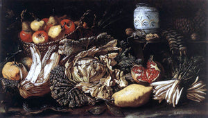  Tommaso Salini Still-life with Fruit, Vegetables and Animals - Canvas Art Print