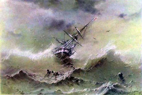  Ivan Constantinovich Aivazovsky Storm - Canvas Art Print