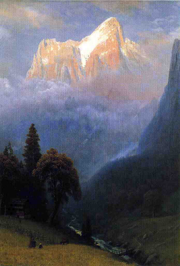  Albert Bierstadt Storm Among the Alps - Canvas Art Print