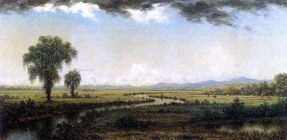  Martin Johnson Heade Storm Clouds over the New Jersey Marshes - Canvas Art Print