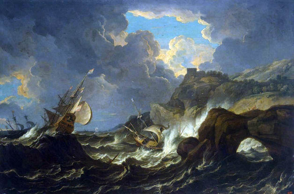  The Younger Pieter Mulier Storm in the Sea - Canvas Art Print