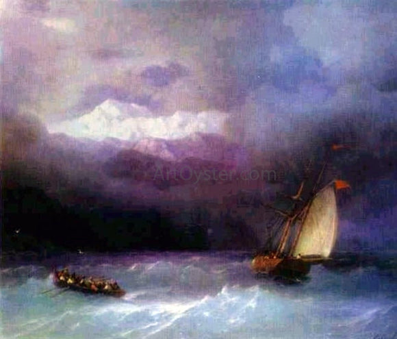  Ivan Constantinovich Aivazovsky Stormy Sea - Canvas Art Print