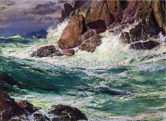  Edward Potthast Stormy Seas - Canvas Art Print
