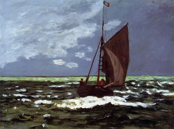  Claude Oscar Monet Stormy Seascape - Canvas Art Print
