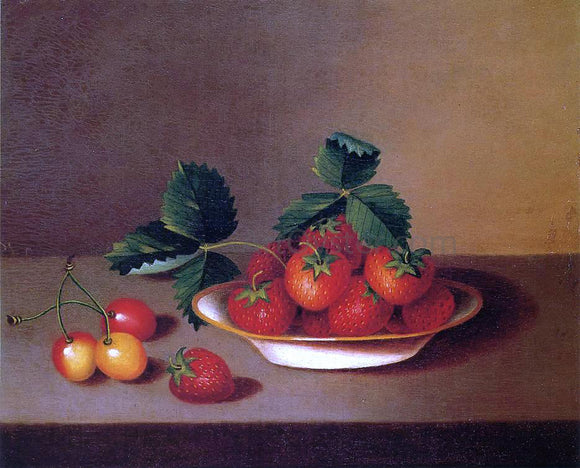  Margaretta Angelica Peale Strawberries and Cherries - Canvas Art Print