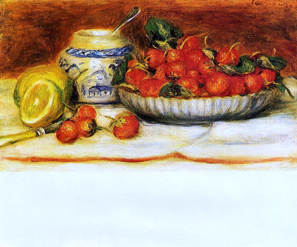  Pierre Auguste Renoir Strawberries - Canvas Art Print