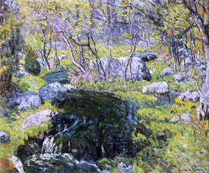  John Joseph Enneking Stream in Spring - Canvas Art Print