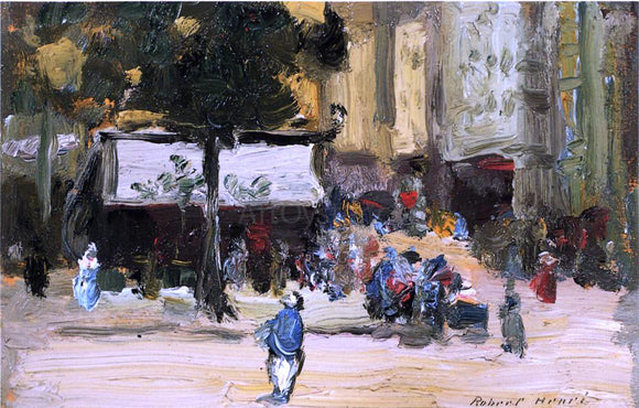  Robert Henri A Street Corner in Paris - Canvas Art Print