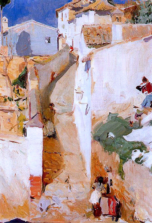  Joaquin Sorolla Y Bastida Street in Granada - Canvas Art Print