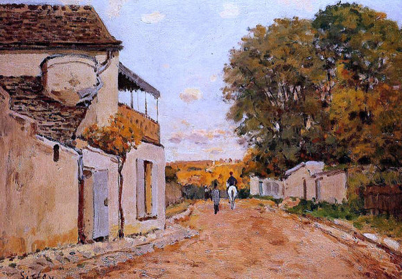  Alfred Sisley A Street in Louveciennes (Rue de la Princesse) - Canvas Art Print