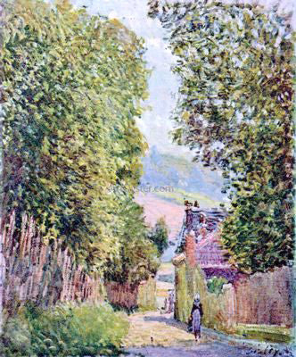  Alfred Sisley Street in Louveciennes, Sunlight - Canvas Art Print