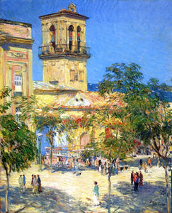  Frederick Childe Hassam Street of the Great Captain, Cordoba - Canvas Art Print