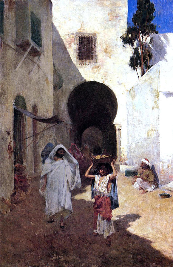  Willard Leroy Metcalf Street Scene, Tangiers - Canvas Art Print