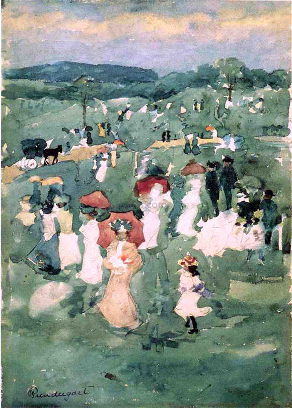  Maurice Prendergast Strolling in the Park (also known as In the Park) - Canvas Art Print