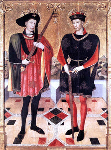  Jaume Huguet Sts Abdon and Sennen - Canvas Art Print