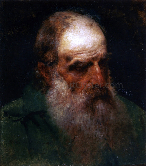  Francesco Hayez Studio dal Vero di testa di Vecchio (also known as Self Portrait) - Canvas Art Print