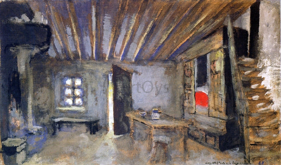  Edouard Vuillard A Studio Interior, Model for the Scenery of 'La Lepreuse' - Canvas Art Print