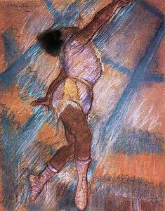  Edgar Degas Study for 'La La at the Cirque Fernando' - Canvas Art Print