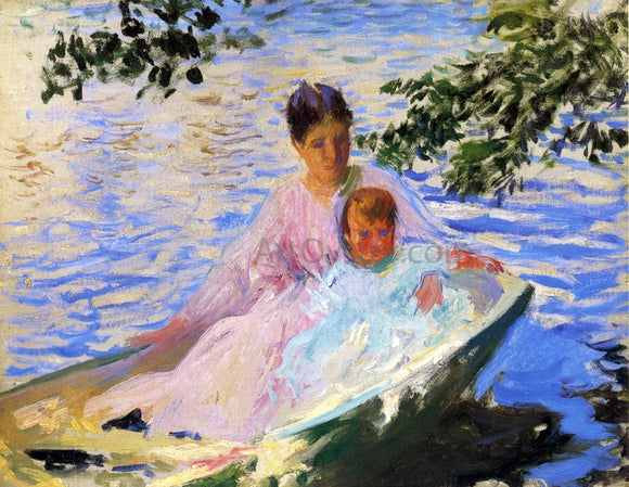  Edmund Tarbell Study for 'Mother and Child in a Boat