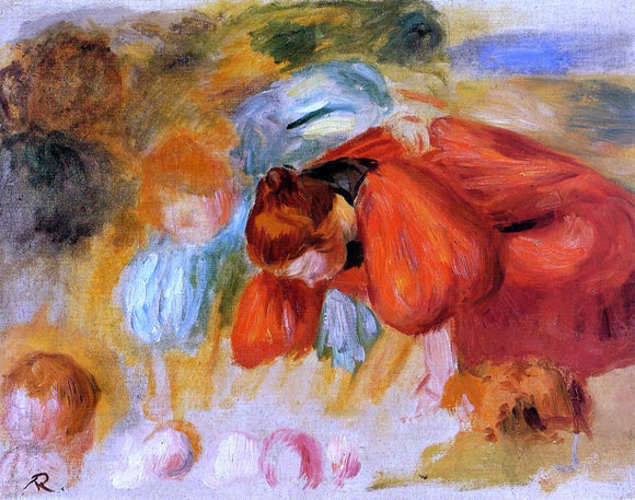  Pierre Auguste Renoir Study for 'The Croquet Game' - Canvas Art Print