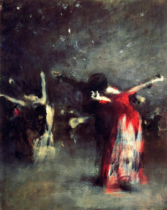  John Singer Sargent Study for 'The Spanish Dance' - Canvas Art Print