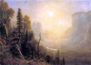  Albert Bierstadt Study for "Yosemite Valley, Glacier Point Trail" - Canvas Art Print