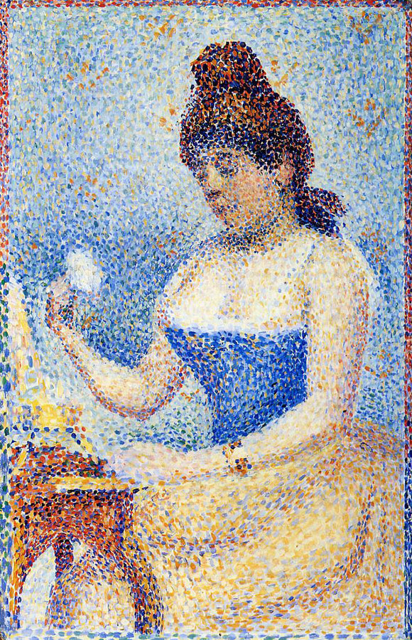  Georges Seurat Study for 'Young Woman Powdering Herself' - Canvas Art Print