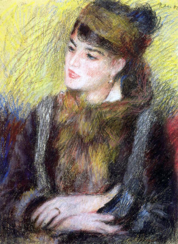  Pierre Auguste Renoir Study of a Woman - Canvas Art Print