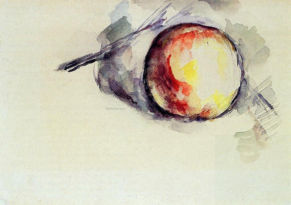  Paul Cezanne Study of an Apple - Canvas Art Print