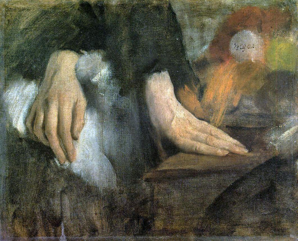  Edgar Degas Study of Hands - Canvas Art Print