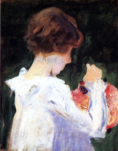  John Singer Sargent Study of Polly Barnard for 'Carnation, Lily, Lily, Rose' - Canvas Art Print