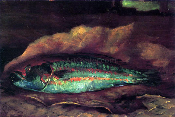  John La Farge Study of the Parrot Fish - Canvas Art Print