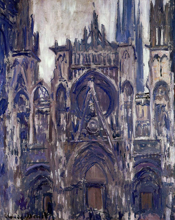  Claude Oscar Monet Study of the Portal - Canvas Art Print