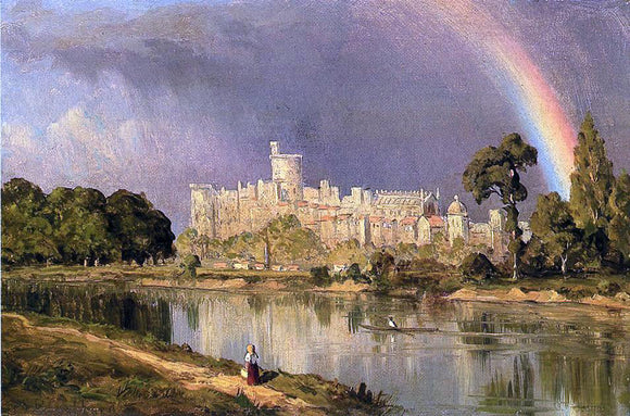  Sanford Robinson Gifford Study of Windsor Castle - Canvas Art Print