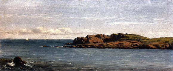  Sanford Robinson Gifford Study on the Massachusetts Coast - Canvas Art Print