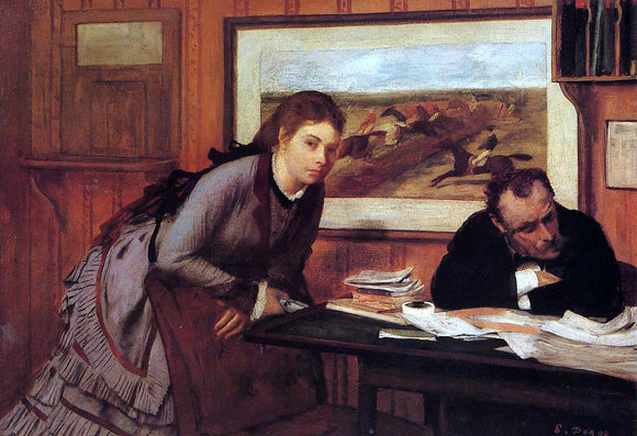  Edgar Degas Sulking - Canvas Art Print