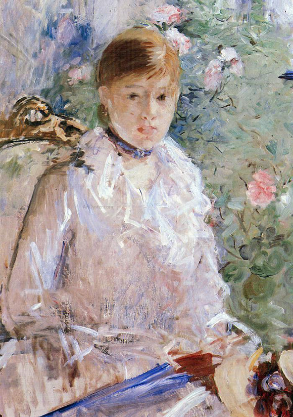  Berthe Morisot Summer (also known as Young Woman by a Window) - Canvas Art Print