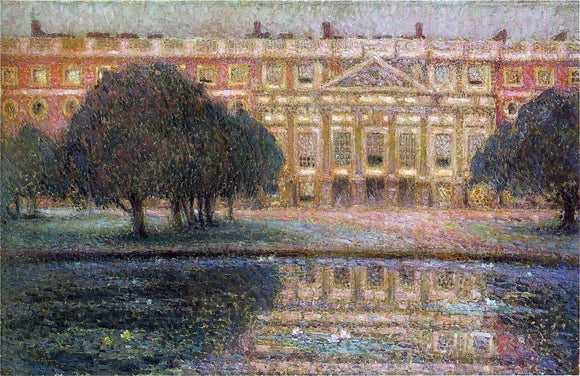  Henri Le Sidaner Summer Afternoon at the palace of Hampton Court - Canvas Art Print