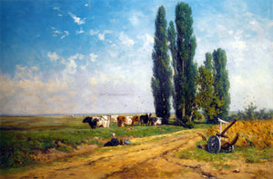  Willem Roelofs Summer Between Hilversum and Loosdrecht - Canvas Art Print