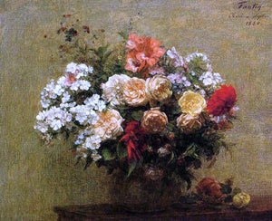  Henri Fantin-Latour Summer Flowers - Canvas Art Print