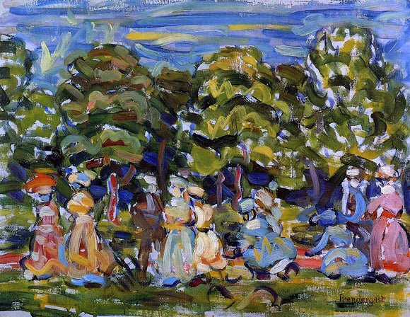  Maurice Prendergast Summer in the Park - Canvas Art Print