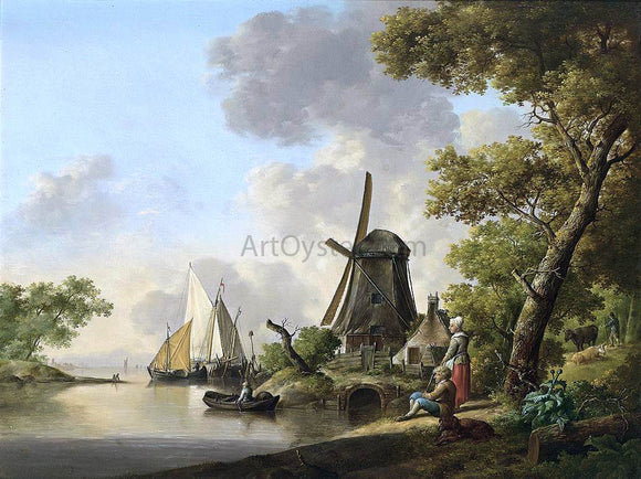  Jan Van Os Summer Landscape - Canvas Art Print