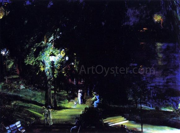  George Wesley Bellows Summer Night, Riverside Drive - Canvas Art Print