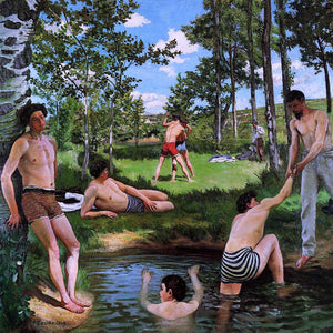  Jean Frederic Bazille Summer Scene (also known as Bathers) - Canvas Art Print