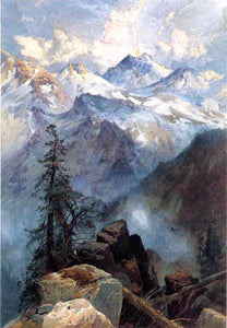  Thomas Moran A Summit of the Sierras - Canvas Art Print