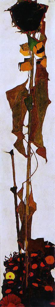  Egon Schiele Sunflower - Canvas Art Print