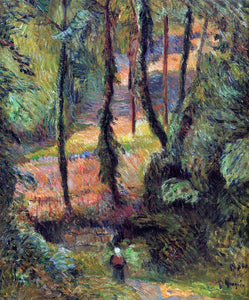 Paul Gauguin Sunken Path, Wooded Rose - Canvas Art Print