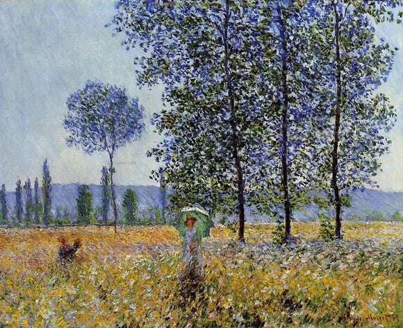 Claude Oscar Monet Sunlight Effect Under the Poplars - Canvas Art Print